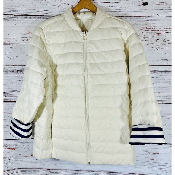 Lands End Reversible Down Packable Puffer Jacket Size 1X (16W - 18W) Warm Pocket - Picture 3 of 10